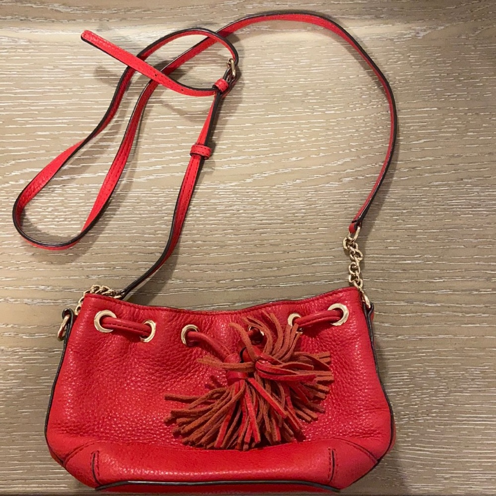Rebecca Minkoff red mini crossbody bag